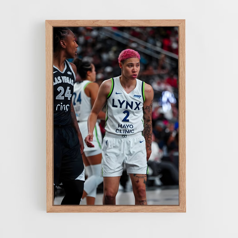 Poster Lynx Écarlate – affiche Basketball (vue 4)